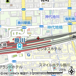 静岡県掛川市駅前9周辺の地図