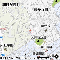 大阪府吹田市藤が丘町6-15周辺の地図