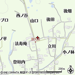 京都府木津川市加茂町例幣山口周辺の地図