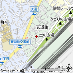 大阪府吹田市天道町7-16周辺の地図
