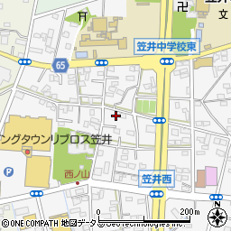 静岡県浜松市中央区笠井町1158周辺の地図