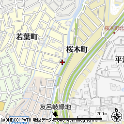 大阪府寝屋川市若葉町9-6周辺の地図