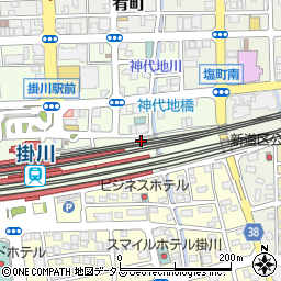 静岡県掛川市駅前10周辺の地図