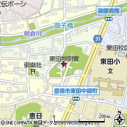 東田神明宮周辺の地図