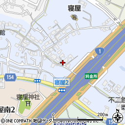 大阪府寝屋川市寝屋周辺の地図