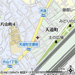 大阪府吹田市天道町5-7周辺の地図