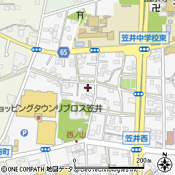 静岡県浜松市中央区笠井町1175周辺の地図