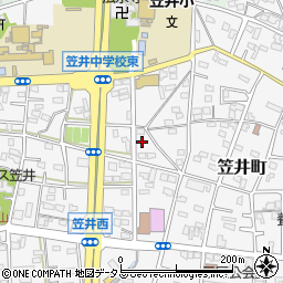 静岡県浜松市中央区笠井町556周辺の地図