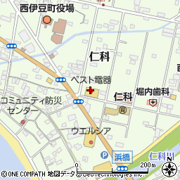 ベスト電器西伊豆店周辺の地図