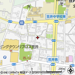 静岡県浜松市中央区笠井町1159周辺の地図