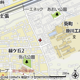 静岡県掛川市葵町18-11周辺の地図