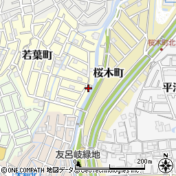 大阪府寝屋川市若葉町9-7周辺の地図
