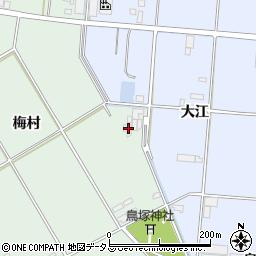愛知県豊橋市富久縞町梅村8周辺の地図