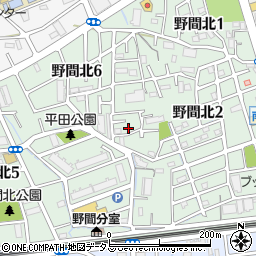 兵庫県伊丹市野間北周辺の地図