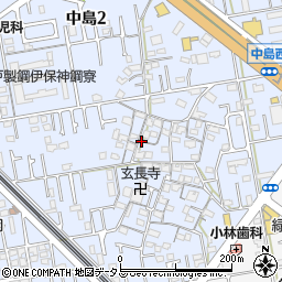 兵庫県高砂市中島周辺の地図