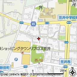 静岡県浜松市中央区笠井町1181周辺の地図