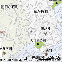 大阪府吹田市藤が丘町6周辺の地図