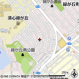 兵庫県三木市緑が丘町中1丁目周辺の地図