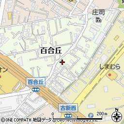 兵庫県高砂市百合丘周辺の地図