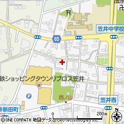 静岡県浜松市中央区笠井町1182周辺の地図