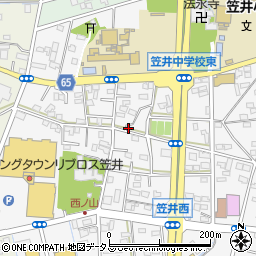 静岡県浜松市中央区笠井町1153周辺の地図