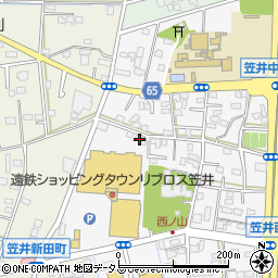 静岡県浜松市中央区笠井町1187周辺の地図