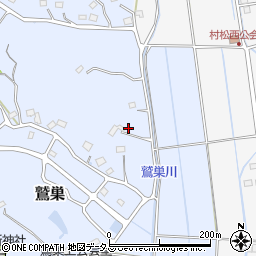 静岡県袋井市鷲巣1408周辺の地図