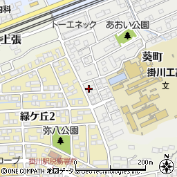 静岡県掛川市葵町18-12周辺の地図