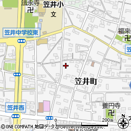 静岡県浜松市中央区笠井町536周辺の地図