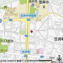 静岡県浜松市中央区笠井町1018周辺の地図