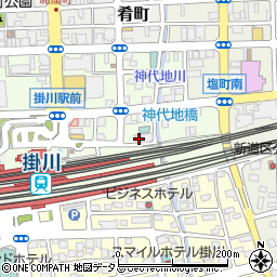 静岡県掛川市駅前10-10周辺の地図