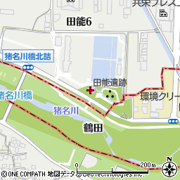 田能資料館周辺の地図