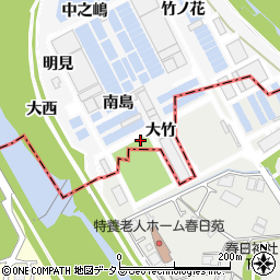兵庫県伊丹市口酒井大竹周辺の地図