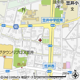 静岡県浜松市中央区笠井町1155周辺の地図