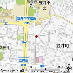 静岡県浜松市中央区笠井町554周辺の地図