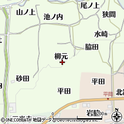 京都府木津川市加茂町例幣柳元周辺の地図