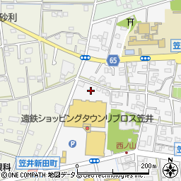 静岡県浜松市中央区笠井町1191周辺の地図