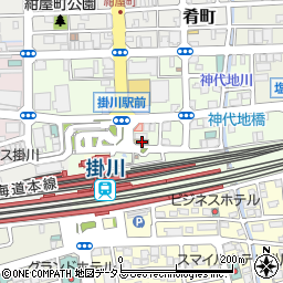 ローソン掛川駅前店周辺の地図