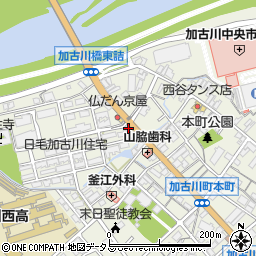 兵庫県加古川市加古川町本町303周辺の地図