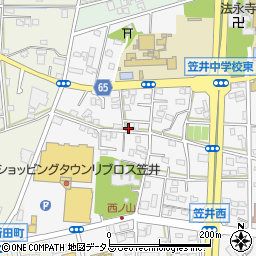 静岡県浜松市中央区笠井町1124周辺の地図