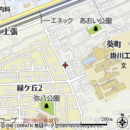 静岡県掛川市葵町18-13周辺の地図