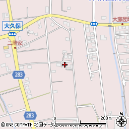 静岡県磐田市大久保604周辺の地図