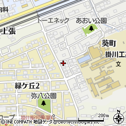 静岡県掛川市葵町18-1周辺の地図