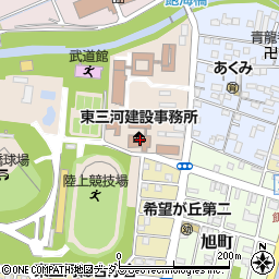 愛知県東三河建設事務所　維持管理課管理グループ道路周辺の地図