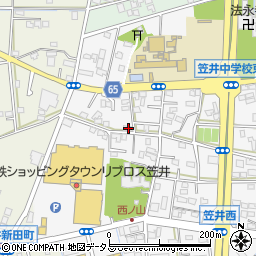 静岡県浜松市中央区笠井町1122周辺の地図