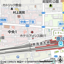 彩り料理 このは 掛川駅北口周辺の地図
