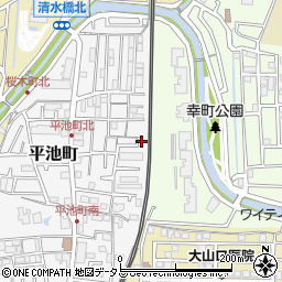 平池町テラス周辺の地図