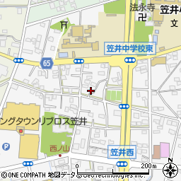静岡県浜松市中央区笠井町1152周辺の地図