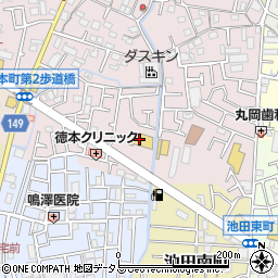 サンディ寝屋川池田本町店周辺の地図