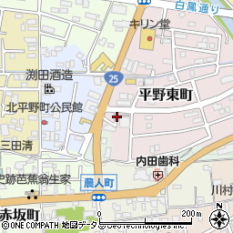 三重県伊賀市平野東町周辺の地図